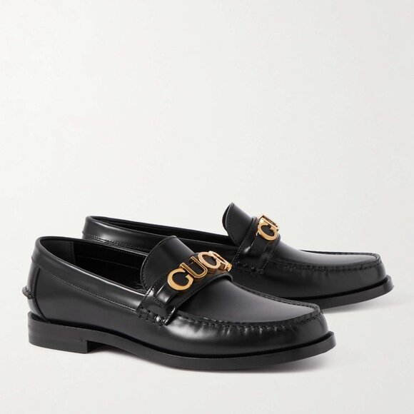NIB Gucci Cara Logo Snaffle Loafers - G 12.5 US 13-13.5 - Picture 1 of 10
